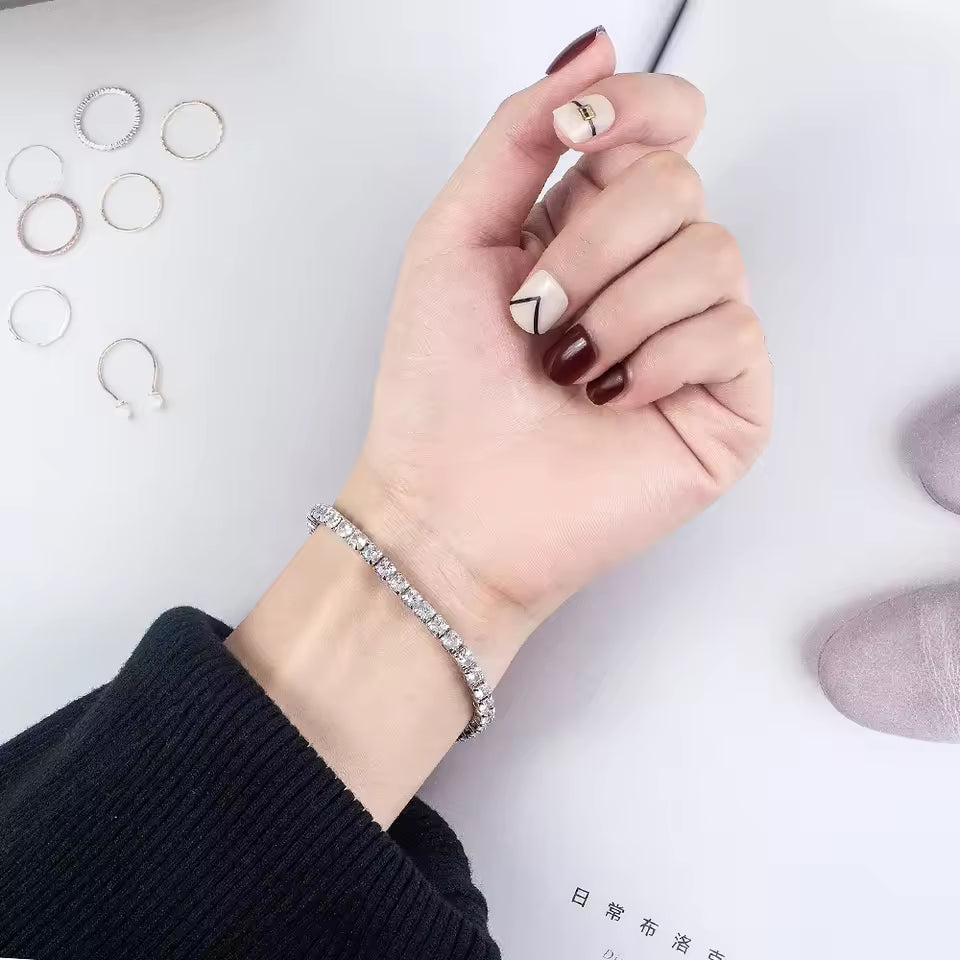 Aurora Tennis Bracelet – S925 Sterling Silver